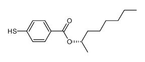 (S)-1-methylheptyl 4-mercaptobenzoate结构式