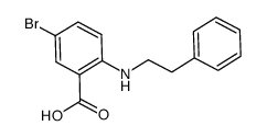 5-bromo-N-phenethylanthranilic acid结构式