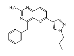 4-benzyl-6-(1-propyl-1H-pyrazol-4-yl)pyrido[3,2-d]pyrimidin-2-ylamine Structure