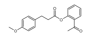 2'-acetylphenyl 3-4'-methoxyphenylpropionate Structure