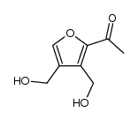 1-(3,4-bis-hydroxymethyl-[2]furyl)-ethanone结构式