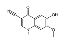 4,6-Dihydroxy-7-methoxy-3-quinolinecarbonitrile Structure