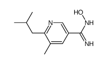 N-hydroxy-6-isobutyl-5-methyl-nicotinamidine Structure