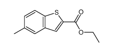 Ethyl 5-methylbenzo[b]thiophene-2-carboxylate结构式