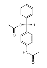 (-)-acetoxy-(4-acetylamino-phenyl)-phenyl-methane Structure