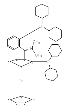 (RP)-1-二环己基膦-2-[(R)-α-(二甲氨基)-2-(二环己基膦)苄基]二茂铁图片
