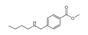 methyl 4-((butylamino)methyl)benzoate结构式