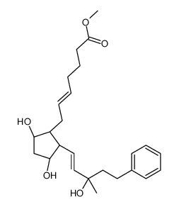 15-methyl-17-phenyl-18,19,20-trinorprostaglandin F2 alpha methyl ester structure