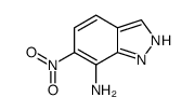 6-nitro-1H-indazol-7-amine结构式
