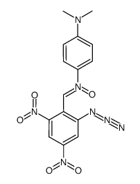 N-(2-azido-4,6-dinitrobenzylidene)-4-(N',N'-dimethylamino)aniline N-oxide结构式