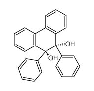 trans-9,10-dihydro-9,10-diphenyl-9,10-phenanthrenediol Structure