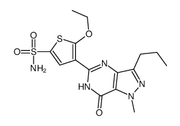 5-ethoxy-4-(1-methyl-7-oxo-3-propyl-4H-pyrazolo[4,3-d]pyrimidin-5-yl)thiophene-2-sulfonamide Structure