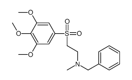 N-benzyl-N-methyl-2-(3,4,5-trimethoxyphenyl)sulfonylethanamine结构式