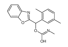 [1,3-benzoxazol-2-yl-(2,5-dimethylphenyl)methyl] N-methylcarbamate Structure