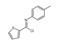 N-(p-mrthylphenyl)-2-thiophenecarbimidoyl chloride Structure