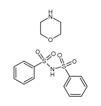 morpholinium salt of di(phenylsulfonyl)amine结构式