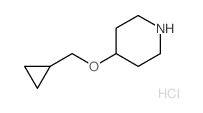 4-(CYCLOPROPYLMETHOXY)PIPERIDINEHYDROCHLORIDE Structure