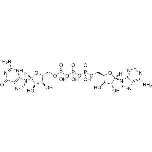 Guanosine 5'-triphosphate-5'-adenosine结构式