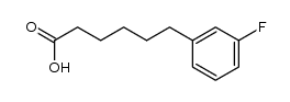 6-(3-fluorophenyl)hexanoic acid结构式