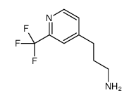 3-[2-(trifluoromethyl)pyridin-4-yl]propan-1-amine结构式