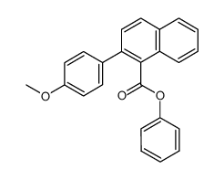 phenyl 2-(4-anisyl)-1-naphthoate结构式