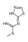 methyl N'-(1,3,4-thiadiazol-2-yl)carbamimidothioate结构式