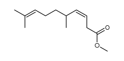 methyl 5,9-dimethyldeca-3,8-dienoate结构式