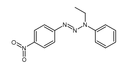 3-ethyl-1-(4-nitro-phenyl)-3-phenyl-triazene结构式