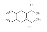 2-乙基-1,2,3,4-四氢-异喹啉-3-羧酸结构式