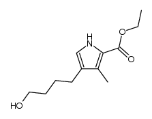 ethyl 4-(4-hydroxybutyl)-3-methyl-1H-pyrrole-2-carboxylate Structure