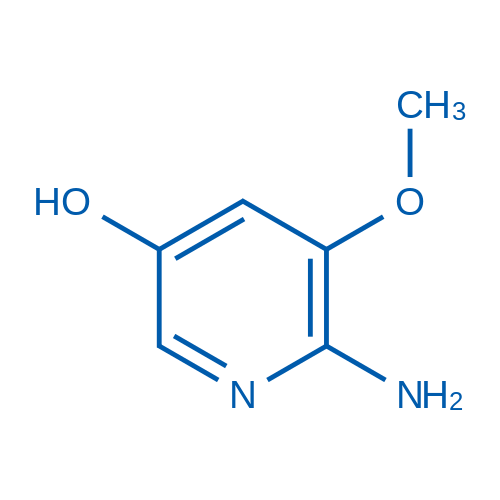 6-氨基-5-甲氧基吡啶-3-醇结构式