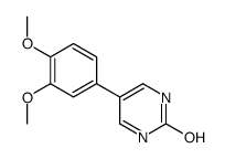 5-(3,4-dimethoxyphenyl)-1H-pyrimidin-2-one结构式