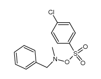 N-benzyl-O-((4-chlorophenyl)sulfonyl)-N-methylhydroxylamine Structure