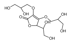 (2R)-2-[(1S)-1,2-dihydroxyethyl]-3,4-bis(2,3-dihydroxypropoxy)-2H-furan-5-one结构式