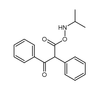 O-[benzoyl(phenyl)acetyl]-N-isopropylhydroxylamine结构式