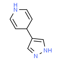 Pyridine, 1,4-dihydro-4-(1H-pyrazol-4-yl)- (9CI) Structure
