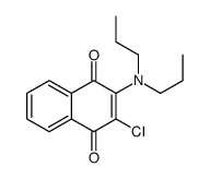 2-chloro-3-(dipropylamino)naphthalene-1,4-dione Structure