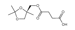 succinic acid mono-((R)-2,2,4-trimethyl-1,3-dioxolan-4-yl-methyl) ester结构式