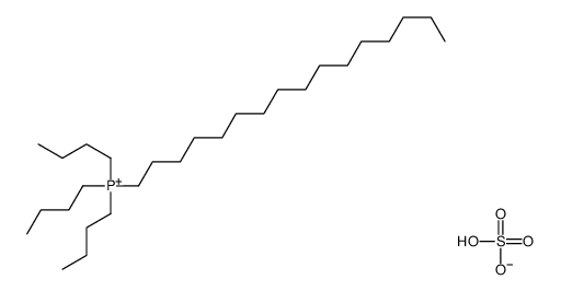 hydrogen sulfate,tributyl(hexadecyl)phosphanium结构式