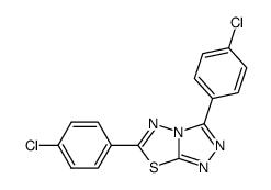 3,6-Di(4-chlorophenyl)-s-triazolo[3,4-b][1,3,4]thiadiazole Structure