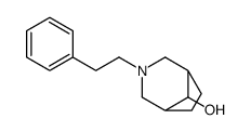 3-phenethyl-3-azabicyclo(3.2.1)octan-8-ol结构式