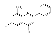 4,6-Dichloro-8-methyl-2-phenylquinoline Structure