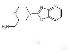 (4-[1,3]Oxazolo[4,5-b]pyridin-2-ylmorpholin-2-yl)-methylamine dihydrochloride Structure