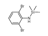 2,6-dibromo-N-(trimethylsilyl)aniline结构式