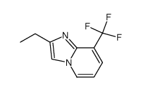 2-ethyl-8-(trifluoromethyl)imidazo[1,2-a]pyridine结构式