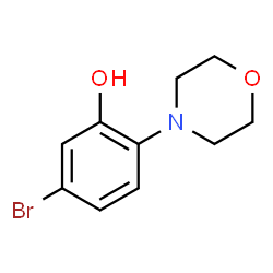 5-bromo-2-morpholinophenol结构式