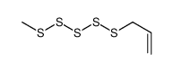 3-(methylpentasulfanyl)prop-1-ene结构式