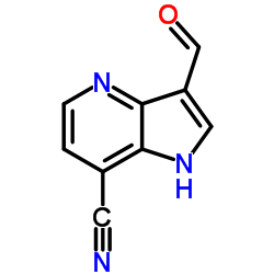 3-formyl-1H-pyrrolo[3,2-b]pyridine-7-carbonitrile Structure