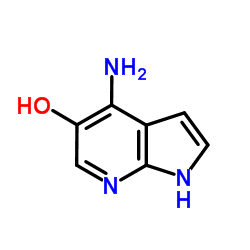 4-Amino-1H-pyrrolo[2,3-b]pyridin-5-ol结构式