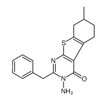 3-amino-2-benzyl-7-methyl-5,6,7,8-tetrahydro-[1]benzothiolo[2,3-d]pyrimidin-4-one Structure